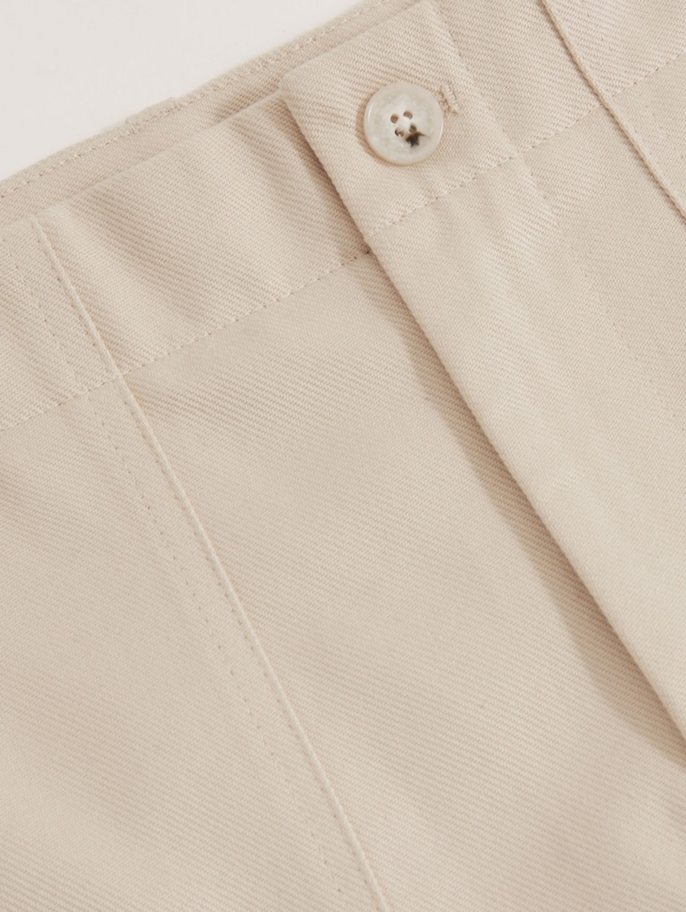 Reiss Ecru Preach Lyocell Cotton Wide Utility Pants Trousers Size 36 - Picture 5 of 8